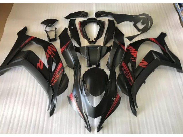 Satinschwarz & Rot 2016-2019 ZX10R Motorrad Verkleidungen