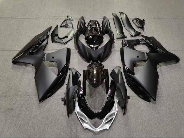 Schlichte Matt & Glänzendes Schwarz 2009-2016 GSXR 1000 Motorrad Verkleidungen