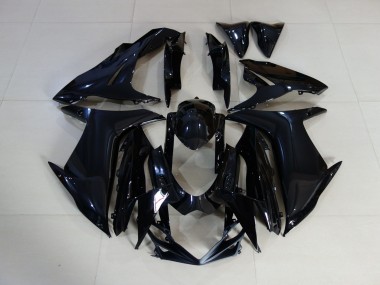 Schlichte Schwarz Glänzend 2011-2024 GSXR 600-750 Motorrad Verkleidungen