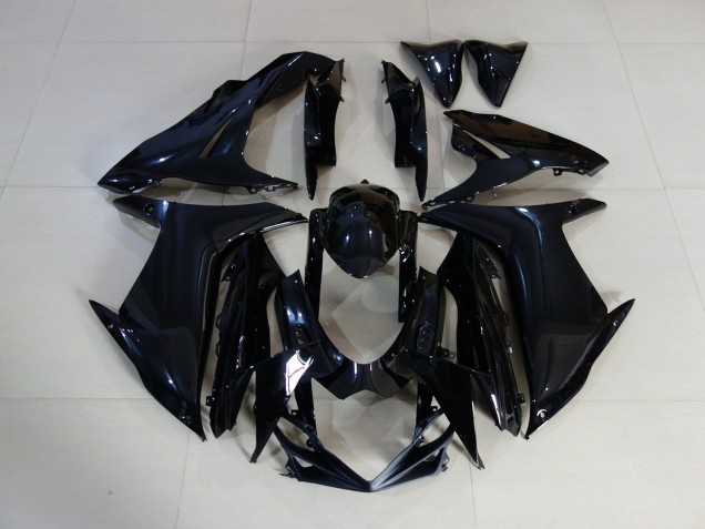 Schlichte Schwarz Glänzend 2011-2024 GSXR 600-750 Motorrad Verkleidungen