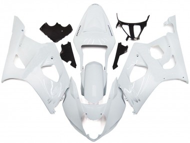 Schlichter Glanz-Weiß-Stil 2003-2004 GSXR 1000 Motorrad Verkleidungen