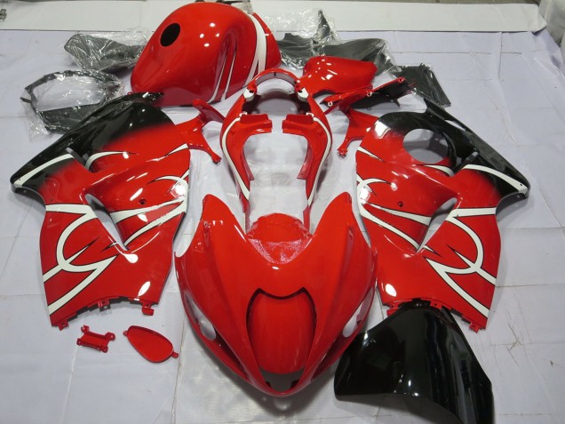 Schwarz & Weiß 1997-2007 GSXR 1300 Motorrad Verkleidungen