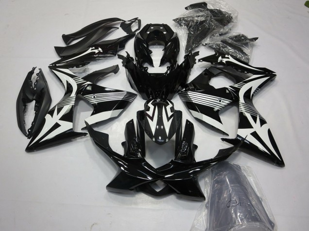 Schwarz & Weiß 2009-2016 GSXR 1000 Motorrad Verkleidungen