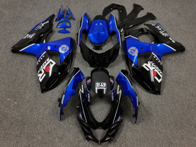 Schwarz & Blau Mit Benutzerdefinierten Logos 2009-2016 GSXR 1000 Motorrad Verkleidungen