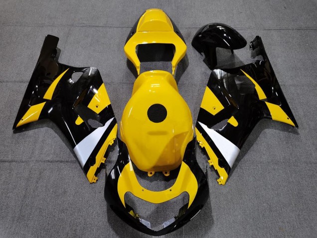 Schwarz & Gelb 2001-2003 GSXR 600-750 Motorrad Verkleidungen