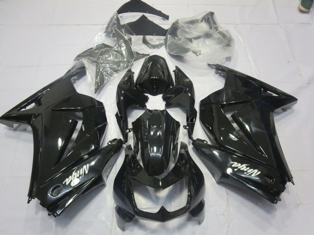 Schwarz Glanz (Custom) 2008-2012 Ninja 250 Motorrad Verkleidungen Schwarz Glanz (Custom) 2008-2012 Ninja 250 Motorrad Verkleidungen