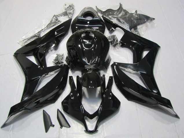 Schwarz Glänzend 2007-2008 CBR600RR Motorrad Verkleidungen