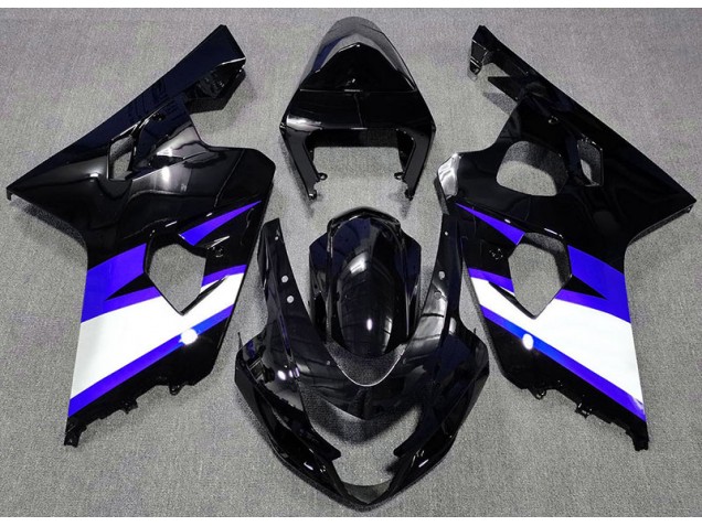Schwarz Glänzend & Blau 2004-2005 GSXR 600-750 Motorrad Verkleidungen