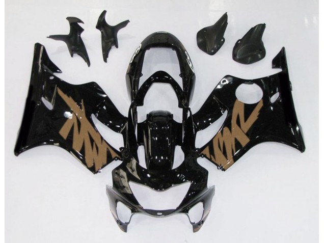 Schwarz Glänzend & Braun 1999-2000 CBR600 F4 Motorrad Verkleidungen