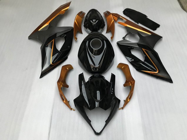 Schwarz Glänzend & Bronze 2005-2006 GSXR 1000 Motorrad Verkleidungen Schwarz Glänzend & Bronze 2005-2006 GSXR 1000 Motorrad Verkleidungen
