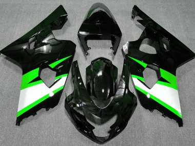 Schwarz Glänzend & Grün 2004-2005 GSXR 600-750 Motorrad Verkleidungen