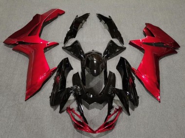 Schwarz Glänzend & Lavarot 2011-2024 GSXR 600-750 Motorrad Verkleidungen