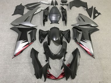 Schwarz Glänzend & Mattgrau 2011-2024 GSXR 600-750 Motorrad Verkleidungen
