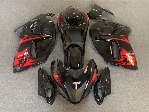 Schwarz Glänzend Mit Roten Logos 2008-2020 GSXR 1300 Motorrad Verkleidungen