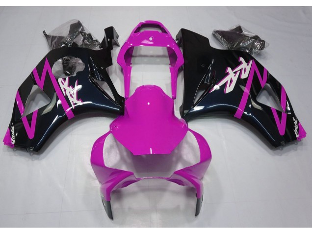 Schwarz Glänzend & Pink 2002-2003 CBR954RR Motorrad Verkleidungen Schwarz Glänzend & Pink 2002-2003 CBR954RR Motorrad Verkleidungen