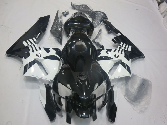 Schwarz Glänzend & Punisher-Logo 2005-2006 CBR600RR Motorrad Verkleidungen