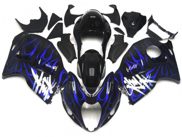 Schwarz Mit Tiefes Blau Flamme 1997-2007 GSXR 1300 Motorrad Verkleidungen