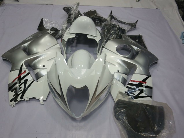 Silber Weiß 1997-2007 GSXR 1300 Motorrad Verkleidungen