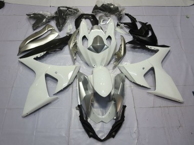 Silber & Weiß 2009-2016 GSXR 1000 Motorrad Verkleidungen