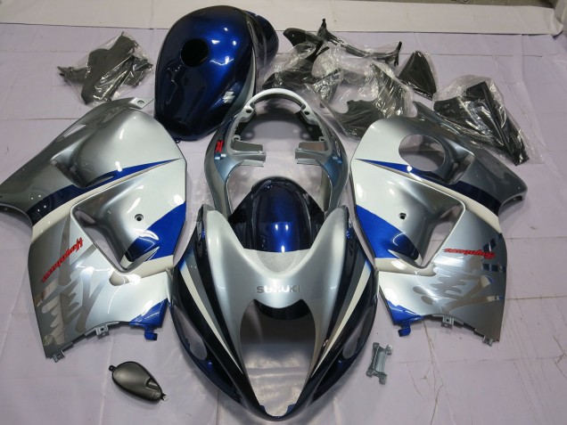Silber & Blau 1997-2007 GSXR 1300 Motorrad Verkleidungen