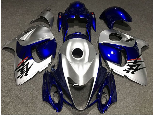 Silber Glänzend & Blau 2008-2020 GSXR 1300 Motorrad Verkleidungen