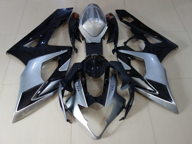 Silber Glänzend & Schwarz 2005-2006 GSXR 1000 Motorrad Verkleidungen