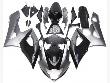 Silber & Glänzender Schwarzstil 2005-2006 GSXR 1000 Motorrad Verkleidungen