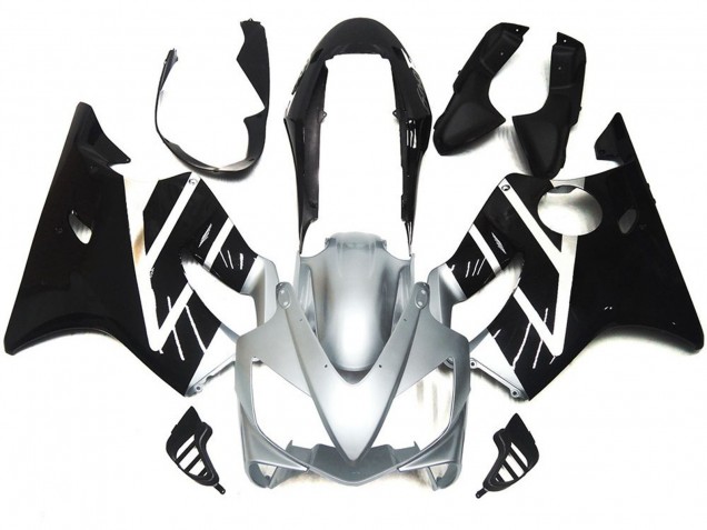 Silber Grau & Schwarz Glänzend 2004-2007 CBR600 F4i Motorrad Verkleidungen