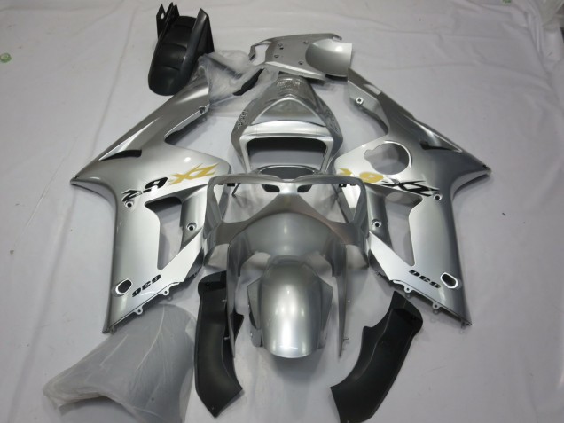 Silber OEM Stil 2003-2004 ZX6R Motorrad Verkleidungen Silber OEM Stil 2003-2004 ZX6R Motorrad Verkleidungen