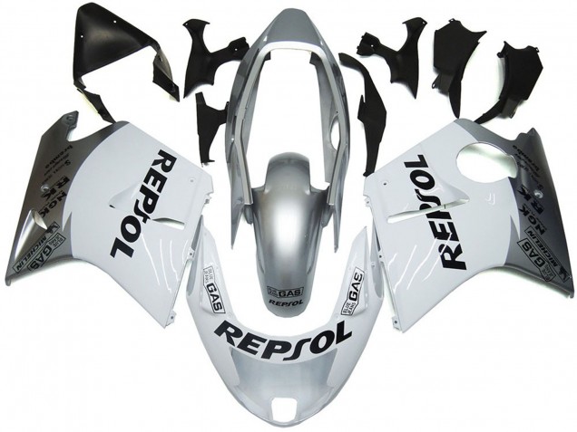 Silberweiß Repsol 1996-2007 CBR1100XX Motorrad Verkleidungen Silberweiß Repsol 1996-2007 CBR1100XX Motorrad Verkleidungen