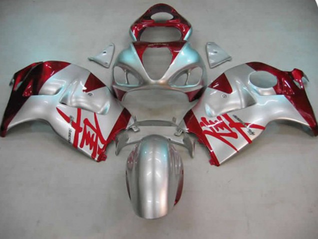 Silber & Rot 1997-2007 GSXR 1300 Motorrad Verkleidungen Silber & Rot 1997-2007 GSXR 1300 Motorrad Verkleidungen