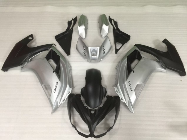 Silber & Schwarz 2012-2016 Ninja 650R Motorrad Verkleidungen Silber & Schwarz 2012-2016 Ninja 650R Motorrad Verkleidungen