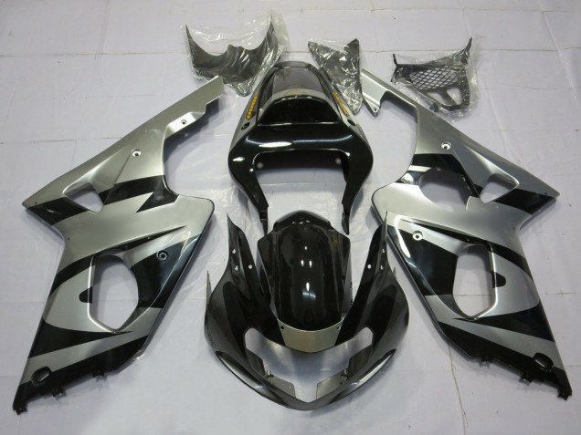 Silber & Schwarz OEM Stil 2000-2002 GSXR 1000 Motorrad Verkleidungen