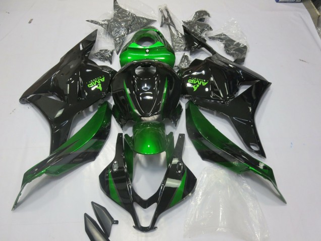 Spezial Grün Glänzendes Schwarz 2009-2012 CBR600RR Motorrad Verkleidungen