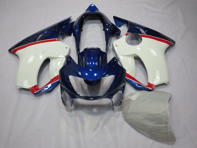 Tiefes Blau Weiß & Rot 1999-2000 CBR600 F4 Motorrad Verkleidungen