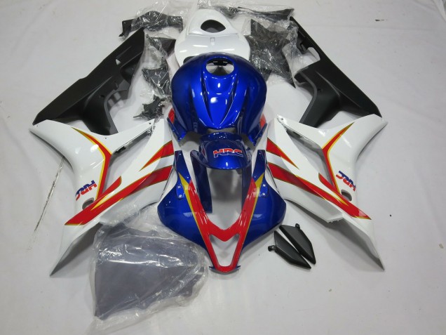 Tiefes Blau Weiß & Rot HRC 2007-2008 CBR600RR Motorrad Verkleidungen