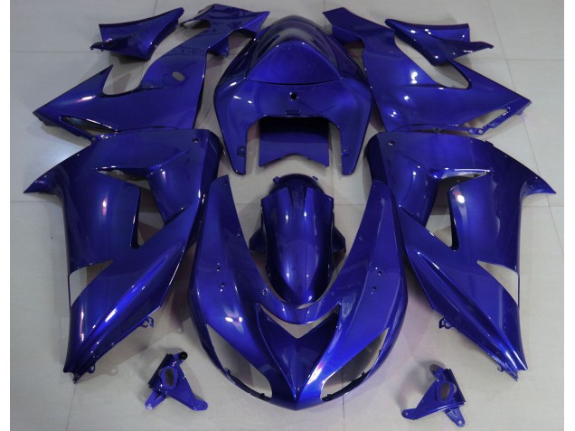Tiefes Blau Schlicht 2006-2007 ZX10R Motorrad Verkleidungen