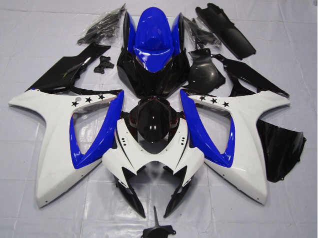 Tiefes Blauer Stern 2006-2007 GSXR 600-750 Motorrad Verkleidungen