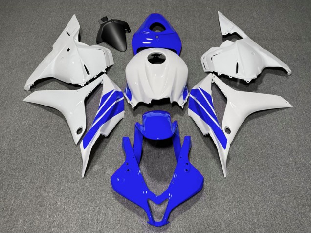 Tiefes Blauer & Weißer Seitenstreifen 2009-2012 CBR600RR Motorrad Verkleidungen