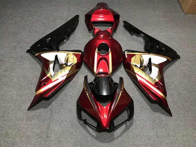 Tiefrot & Gold 2006-2007 CBR1000RR Motorrad Verkleidungen
