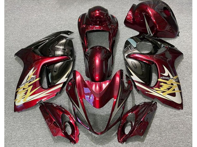 Tiefrot & Gold 2008-2020 GSXR 1300 Motorrad Verkleidungen