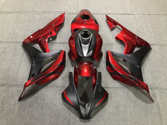 Tiefrot & Matt Schwarz 2007-2008 CBR600RR Motorrad Verkleidungen