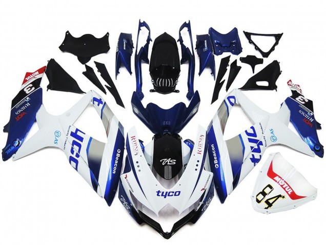 Tyco Benutzerdefinierter Glanzstil 2008-2010 GSXR 600-750 Motorrad Verkleidungen