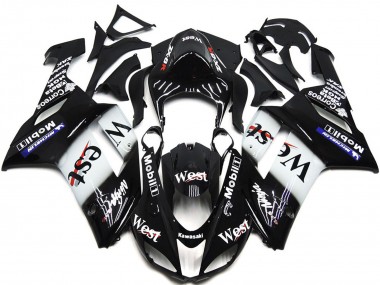 West Gloss Slick 2007-2008 ZX6R Motorrad Verkleidungen