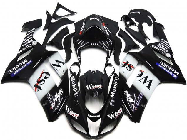 West Gloss Slick 2007-2008 ZX6R Motorrad Verkleidungen