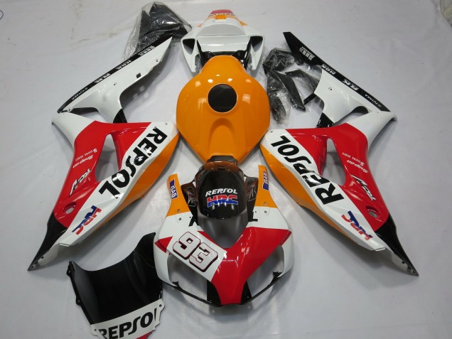 White Repsol 93 2006-2007 CBR1000RR Motorrad Verkleidungen White Repsol 93 2006-2007 CBR1000RR Motorrad Verkleidungen
