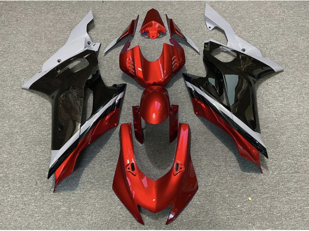 Zement Schwarz & Rot 2017-2021 R6 Motorrad Verkleidungen